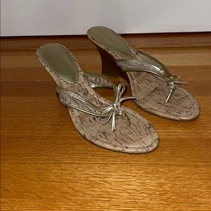 Cork & Gold Wedges